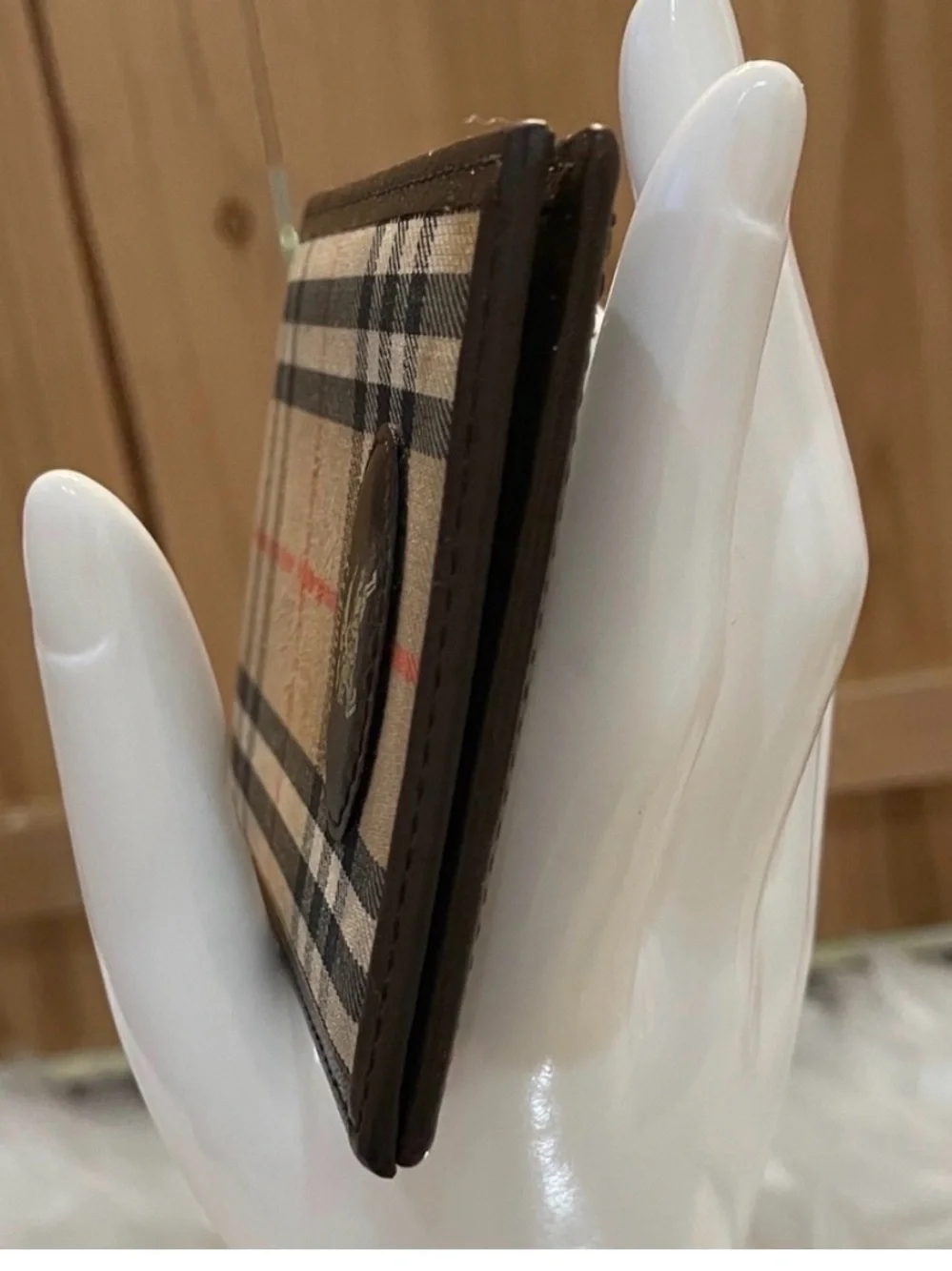 Burberrys Vintage Check Card Holder with COA